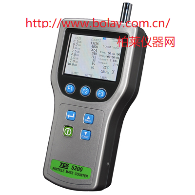 泰仕TES-5200粒子質量濃度計數器計|
