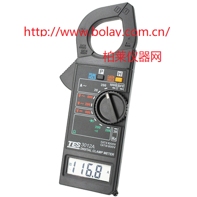 泰仕TES-3012A數位交流鉤表|TES3012